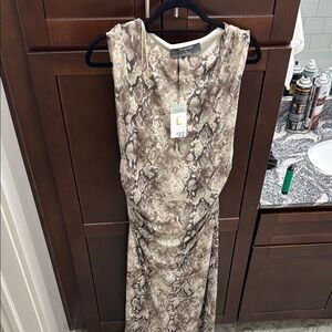 Elegant Snake Print Dress